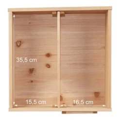Best Pindsvinehus, 21.5x40x40 cm, Brun Til Fugle & Småvildt