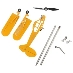 Best Piper J3 Cub Airplane Weathervane 3D Metal Airplane Weather Fane Udendørs tag Vindretningsindikator Haveindretning Lille Vinddekoration