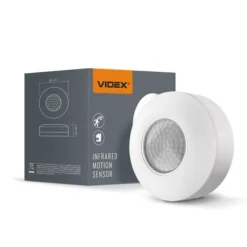 Online PIR bevægelses- og lyssensor 1200W IP20 8 meter rund Videx Bevægelsesdetektorer