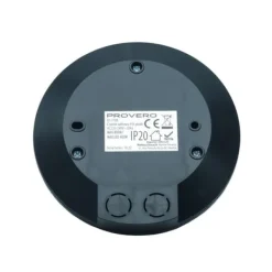 Bevægelsesdetektorer^PIR bevægelsessensor loft sort rund Ø10cm ultra flad Idealed