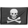 Outlet Piratflag 90 x 60 cm. Size-Standard Flag & Vindposer