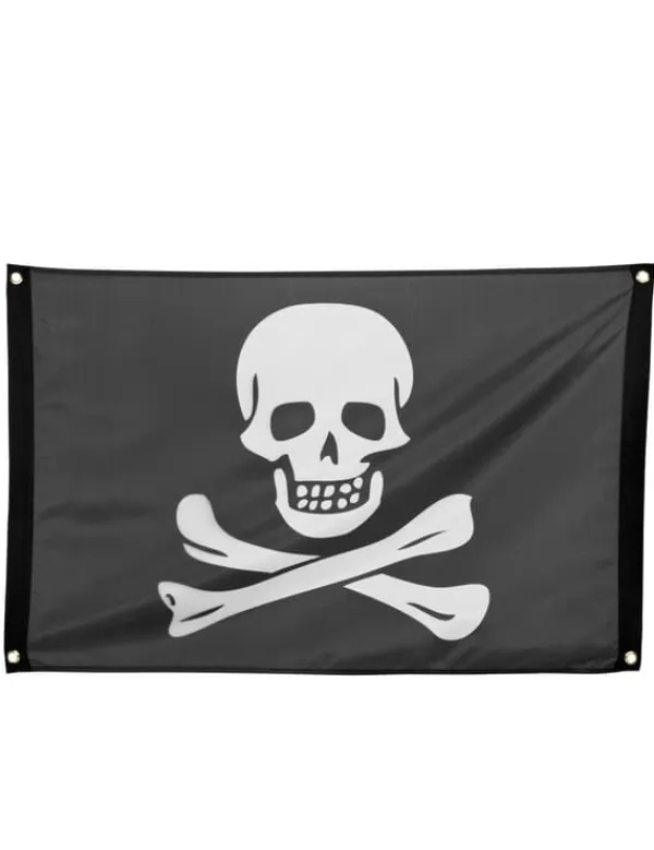 Outlet Piratflag 90 x 60 cm. Size-Standard Flag & Vindposer