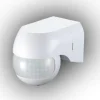 Bevægelsesdetektorer^PIR-bevægelsessensor hvid 180 grader 800W 12 meter IP44 - E+CR-PIR3/ON