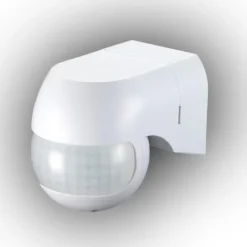 Bevægelsesdetektorer^PIR-bevægelsessensor hvid 180 grader 800W 12 meter IP44 - E+CR-PIR3/ON