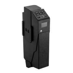 Hot Pistolskab - Biometrisk pistolboks - Hurtig 3-vejs adgang Fingeraftryk/Kode/Nøgle - LED-lys - Til 1 pistol + magasin - Monterbar til natbord/bil Pengeskabe