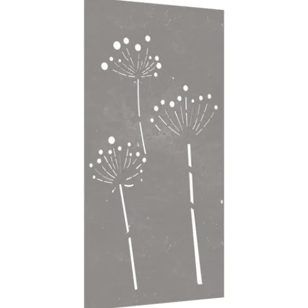 Sale Plakater, prints & vægkunst - Living udendørs vægdekoration 105x55 cm blomsterdesign cortenstål Havedekorationer