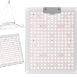 Kit Til Plante- & Urtedyrkning^Plant Growth Grow Lamp Full Spectrum 30 x 24 cm 234 LED 110 W Sølv