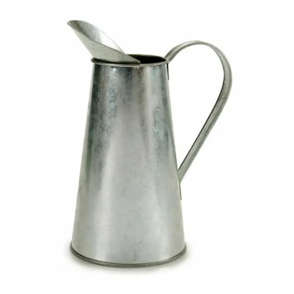 Vanding^Plant pot Ibergarden J60700-B Silver Zinc Pattern Milk jug 17 x 21,5 x 11,3 cm (24 Units)