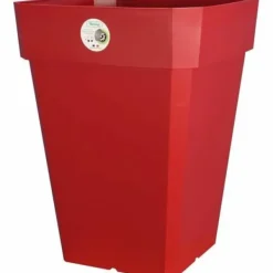 New Plant pot Riviera Soleilla Squared Red 40 x 40 cm Krukker & Plantebeholdere