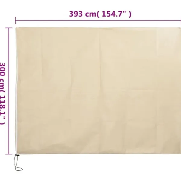Haveduge^Plantebeskyttelse med lynlås - 2 stk. 70 g/m² | 3,93x3 m