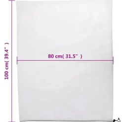 Haveduge^Plantebeskyttelse med snore - Vinterbeskyttelse | Størrelse: 0,8x1 m | 4 stk. 70 g/m²
