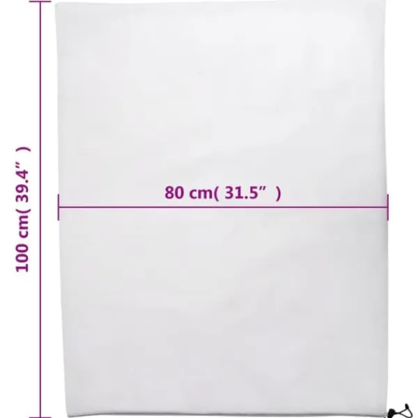 Haveduge^Plantebeskyttelse med snore - Vinterbeskyttelse | Størrelse: 0,8x1 m | 4 stk. 70 g/m²