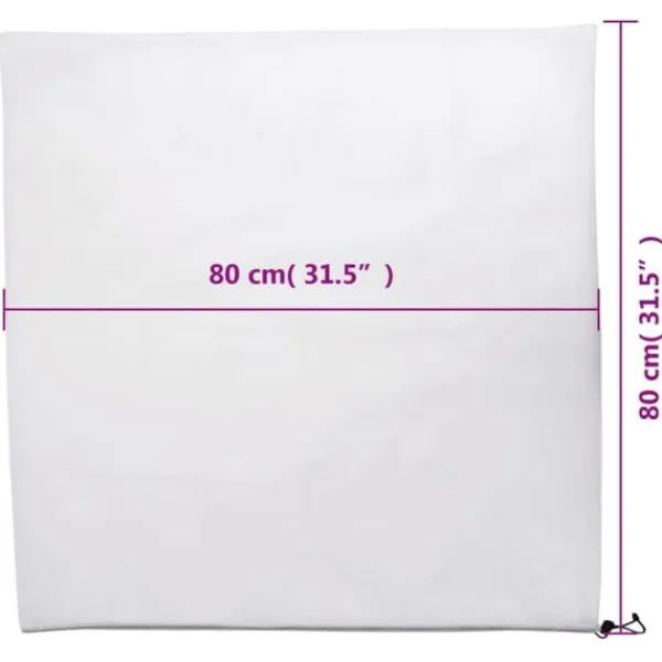 Haveduge^Plantebeskyttelse med snore - 8 stk. 70 g/m² | Størrelse: 0,8x0,8 m