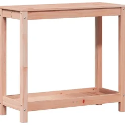Best Plantebord i massivt douglasgran med hylde | Størrelse: 82,5x35x75 cm Plantningsbænke