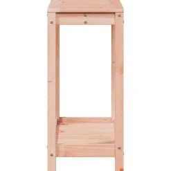 Best Plantebord i massivt douglasgran med hylde | Størrelse: 82,5x35x75 cm Plantningsbænke
