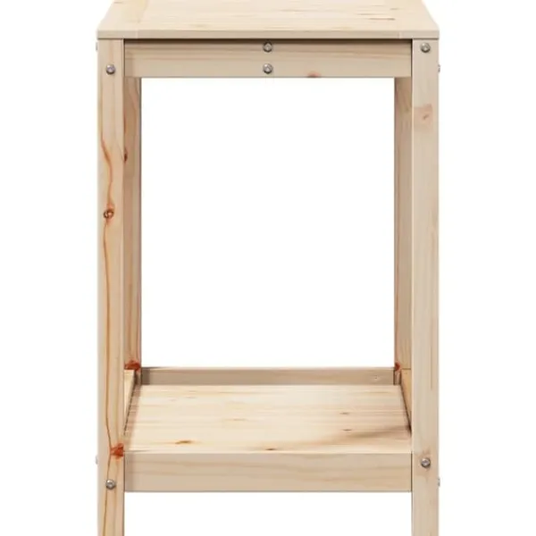 Plantningsbænke^Plantebord med hylde i massivt fyrretræ | Størrelse: 82,5x50x75 cm