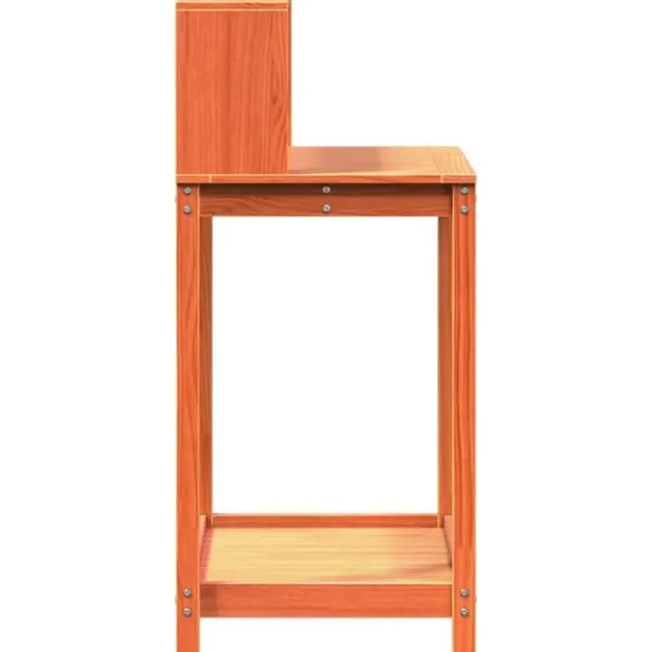Outlet Plantebord med hylder i massivt fyrretræ | Mål: 82,5x50x109,5 cm | Farve: Brun Plantningsbænke