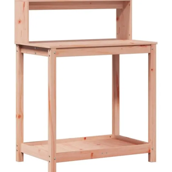 Outlet Plantebord med hylder i massivt douglasgran - Ideelt til planter | Størrelse: 82,5x50x109,5 cm Plantningsbænke