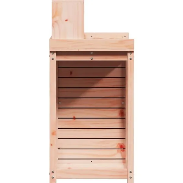 Plantebord med hylder i massivt douglasgran | Størrelse: 82,5x50x109,5 cm Plantningsbænke