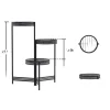 Hot Plantebord, Moderne Minimalistisk, Metal, Sort,3 niveau Krukker & Plantebeholdere