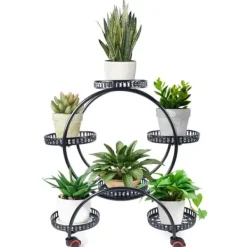 Plantebord, Smedejern, Seks Bakke Design,sort Krukker & Plantebeholdere