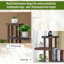 Sale Plantebord, 123,5x33x80 cm, Brun Krukker & Plantebeholdere