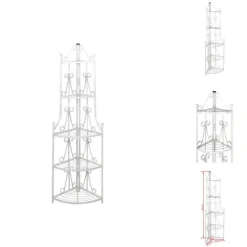 Plantestativer^Planteborde - Hjørne Plantestativ Hvid