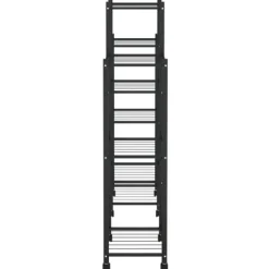 Plantestativer^Planteborde - Living blomsterstativ med hjul 83x25x103,5 cm jern sort