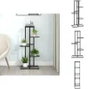 New Planteborde - Living blomsterstativ i 5 niveauer 43x22x98 cm metal sort Plantestativer