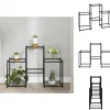Plantestativer^Planteborde - Living blomsterstativ 83x25x60 cm jern sort