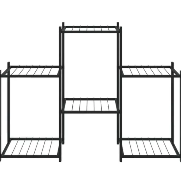 Plantestativer^Planteborde - Living blomsterstativ 83x25x60 cm jern sort