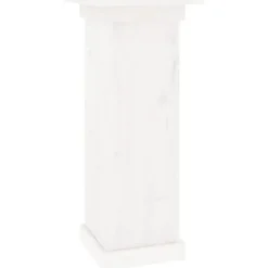 Plantestativer^Planteborde - Living blomsterstander 40x40x90 cm massivt fyrretræ hvid