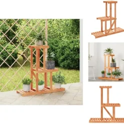 Krukker & Plantebeholdere^Planteborde - Living blomsterstativ 81x25x75,5 cm massivt fyrretræ