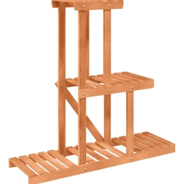 Krukker & Plantebeholdere^Planteborde - Living blomsterstativ 81x25x75,5 cm massivt fyrretræ
