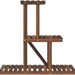 Discount Planteborde - Living blomsterstativ 81x25x75,5 cm massivt fyrretræ Plantestativer