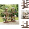 Outlet Planteborde - Living blomsterstativ 110x25x110,5 cm massivt fyrretræ Plantestativer