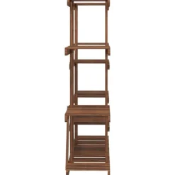 Outlet Planteborde - Living blomsterstativ 110x25x110,5 cm massivt fyrretræ Plantestativer