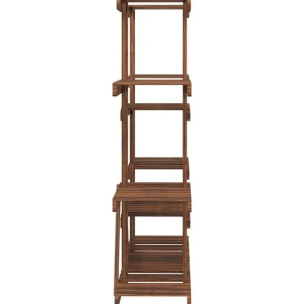 Outlet Planteborde - Living blomsterstativ 110x25x110,5 cm massivt fyrretræ Plantestativer