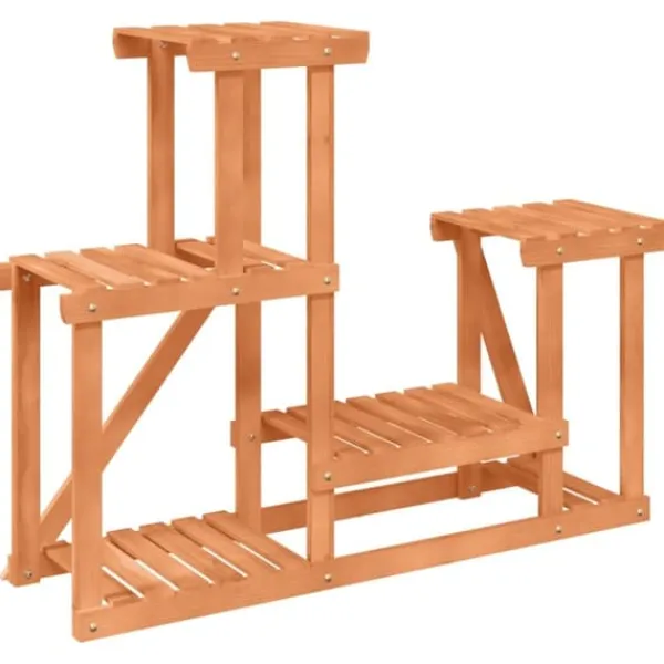 Sale Planteborde - Living blomsterstativ 90x25x73,5 cm massivt fyrretræ Plantestativer