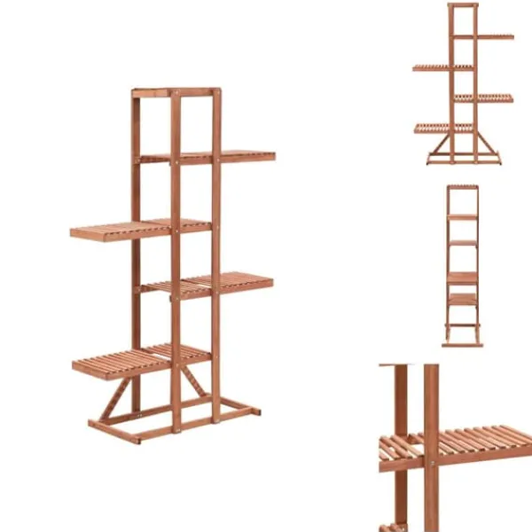 Planteborde - Living plantestativ 86x36x139 cm cedertræ Plantestativer
