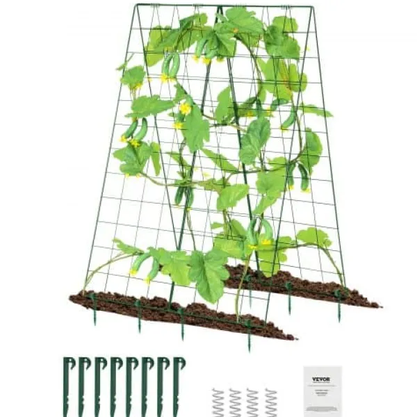Krukker & Plantebeholdere^Planteespalier, 117x84 cm, Grøn, Metal