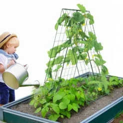 Krukker & Plantebeholdere^Planteespalier, 117x84 cm, Grøn, Metal