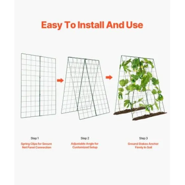 Krukker & Plantebeholdere^Planteespalier, 117x84 cm, Grøn, Metal