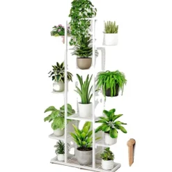 Plantestativer^Planteholder, 7 niveauer, indendørs og udendørs brug,Hvid 7 Lag
