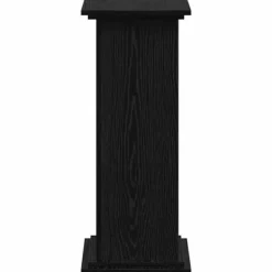 Plantestativer^Planteholder i konstrueret træ - Elegant plante stativ | Farve: Sort | Størrelse: 33x33x80 cm
