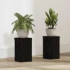 Plantestativer^Planteholder sæt i sort eg - Elegant design | Størrelse: 10x10x18 cm | 2 pcs