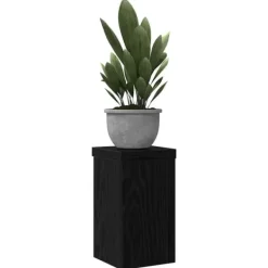 Plantestativer^Planteholder sæt i sort eg - Elegant design | Størrelse: 10x10x18 cm | 2 pcs