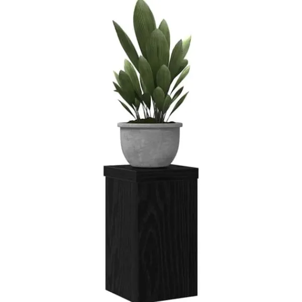 Plantestativer^Planteholder sæt i sort eg - Elegant design | Størrelse: 10x10x18 cm | 2 pcs
