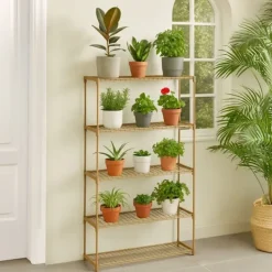 Plantestativer^Planteholder, 140x91x28 cm, Brun