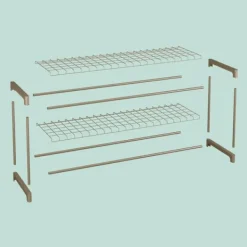 Plantestativer^Planteholder, 140x91x28 cm, Brun